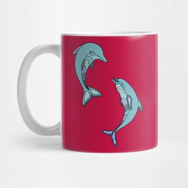 Couple of dolphins by Bagaz